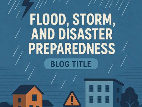 🌧️ Flood, Storm, and Disaster Preparedness — Blog Titles.