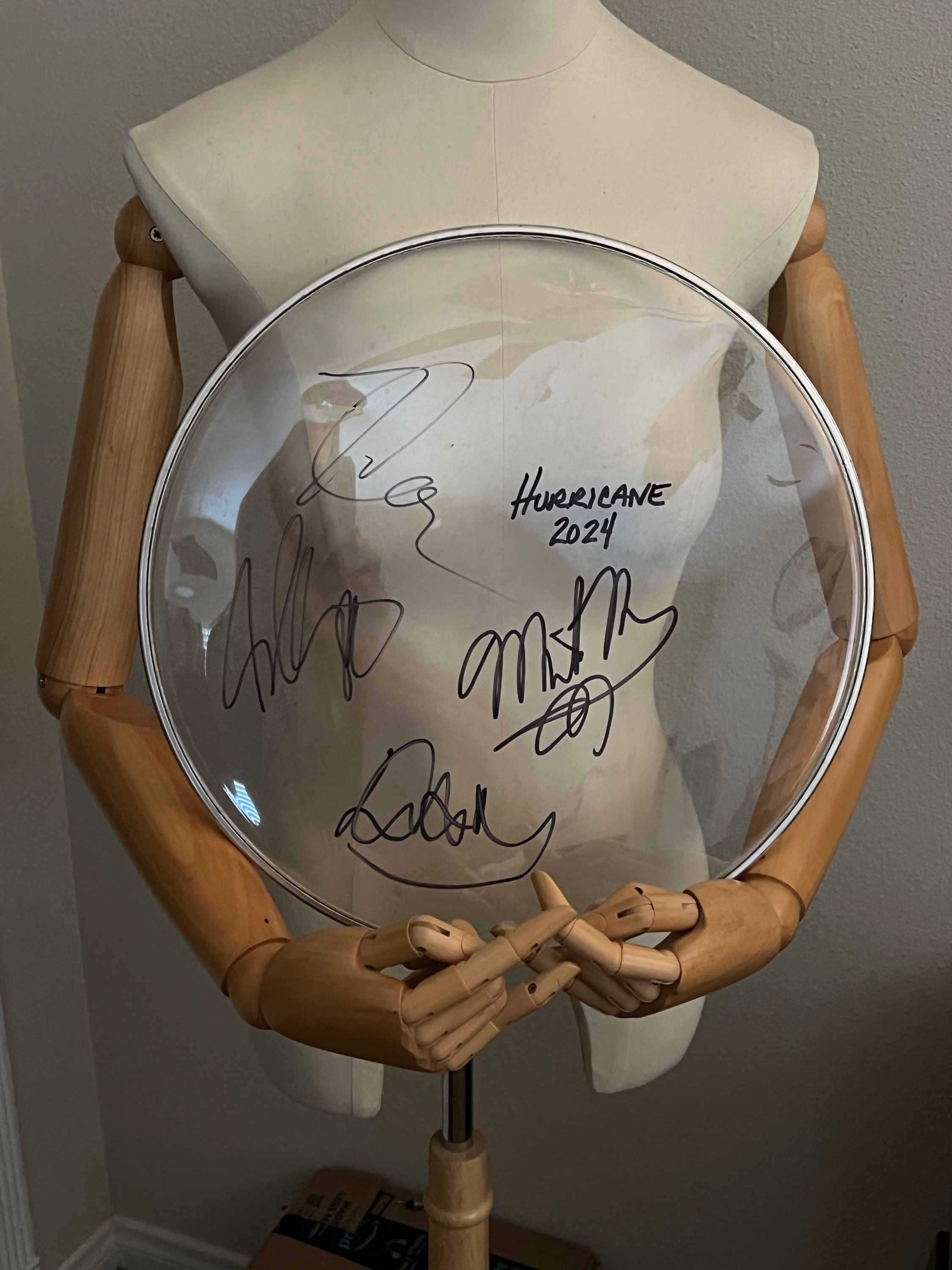 AUTOGRAPHED SNARE DRUM HEAD 