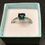 Thumbnail: STERLING SILVER AQUAMARINE SIMULATED RING