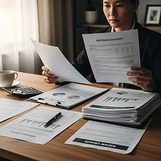 reviewing various documents needed for a mortgage