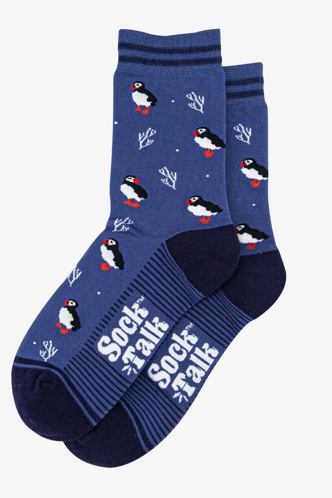 Puffin Bamboo Socks Blue