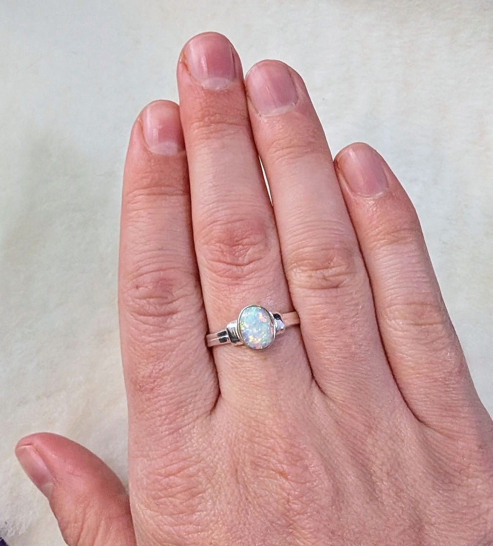 Thumbnail: Opalite Silver Ring