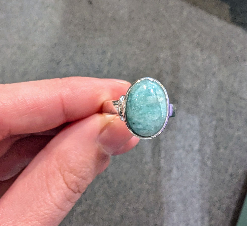 Thumbnail: Amazonite Silver Ring