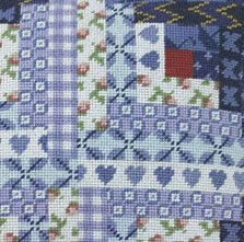 Thumbnail: Log Cabin Needlepoint Cushion Kit