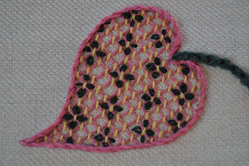 Thumbnail: Crewelwork 'Tendrils' Lampshade Kit: Spring