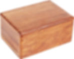 Thumbnail: Smooth Wood Box Urn