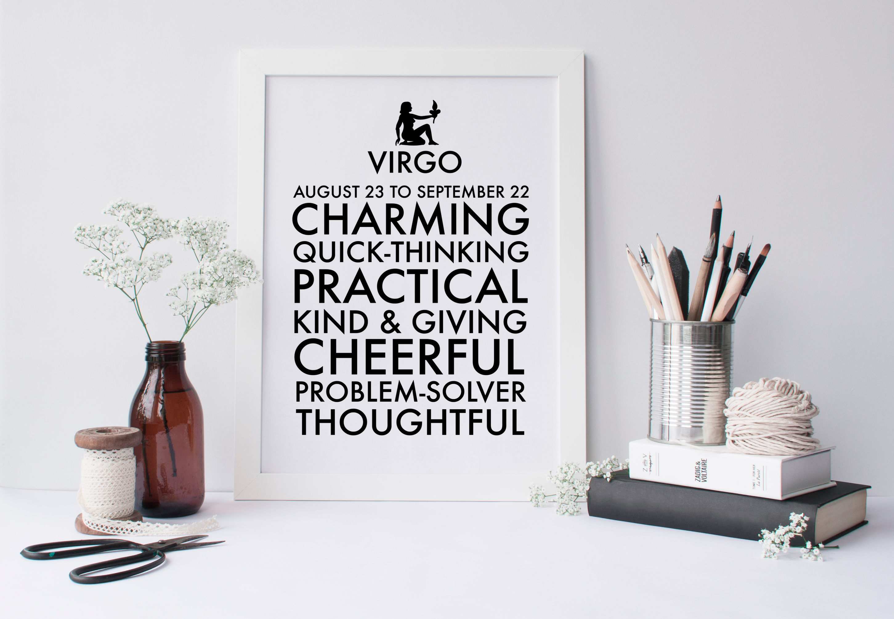Virgo Star Sign Print