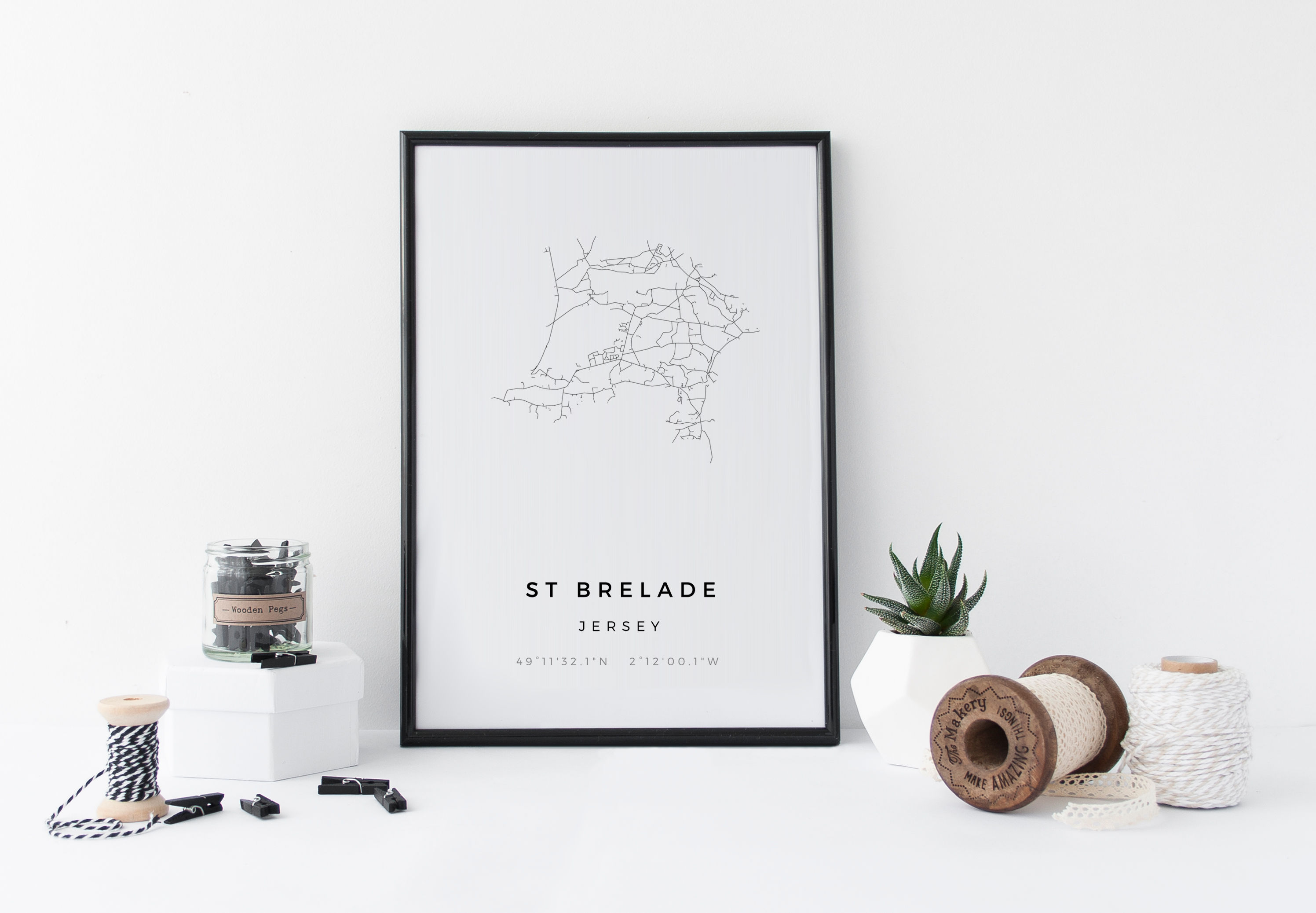 St Brelade Minimal Parish Map