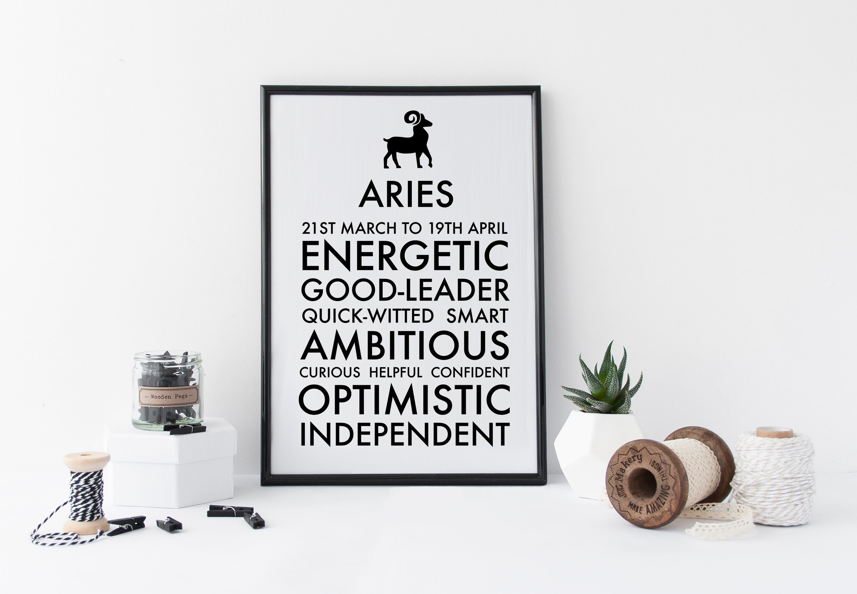 Aries Star Sign Print