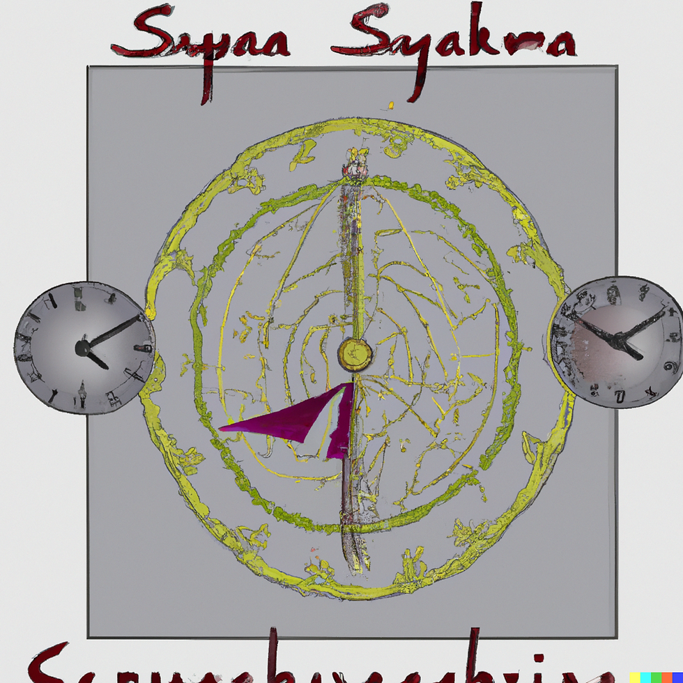 DALL·E 2023-02-02 12.20.03 - poster of 2D drawing of a clock and a title called sysphus sa