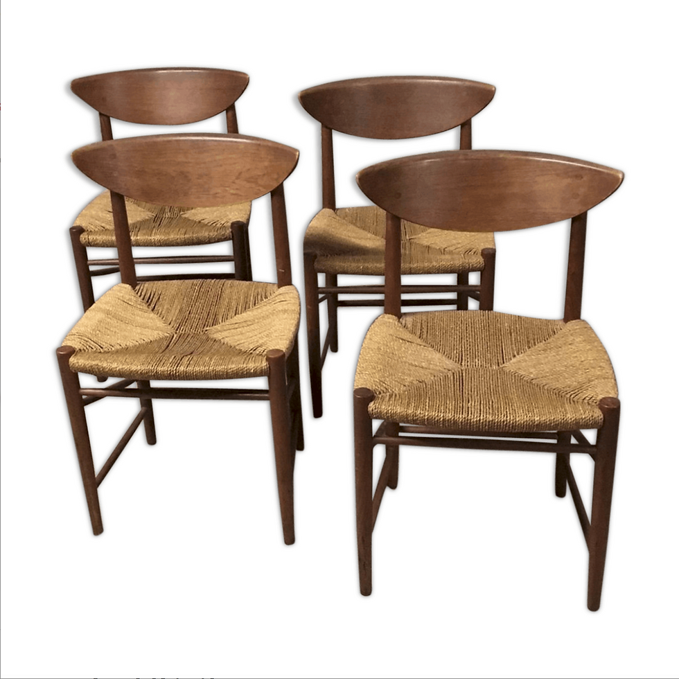 Peter Hvidt & Mølgaard-Nielsen Teak Model 316 Dining Chairs, Set of 4