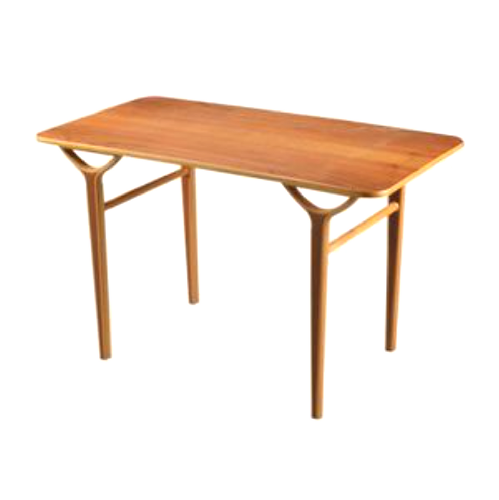 Peter Hvidt & Orla Mølgaard-Nielsen Birch AX Side Table for Fritz Hansen