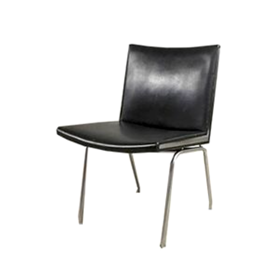 Hans J. Wegner Leather AP-40 Chair for A.P. Stolen