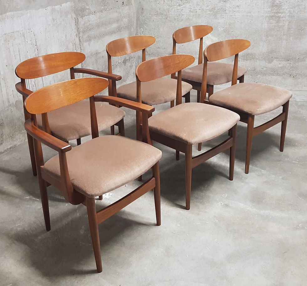 Thumbnail: Ib Kofod-Larsen Teak Dining Chairs for G-Plan, Set of 6