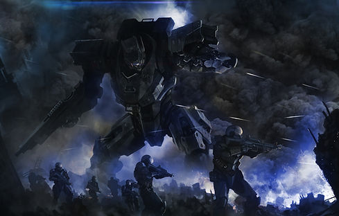 Robot and Soldiers