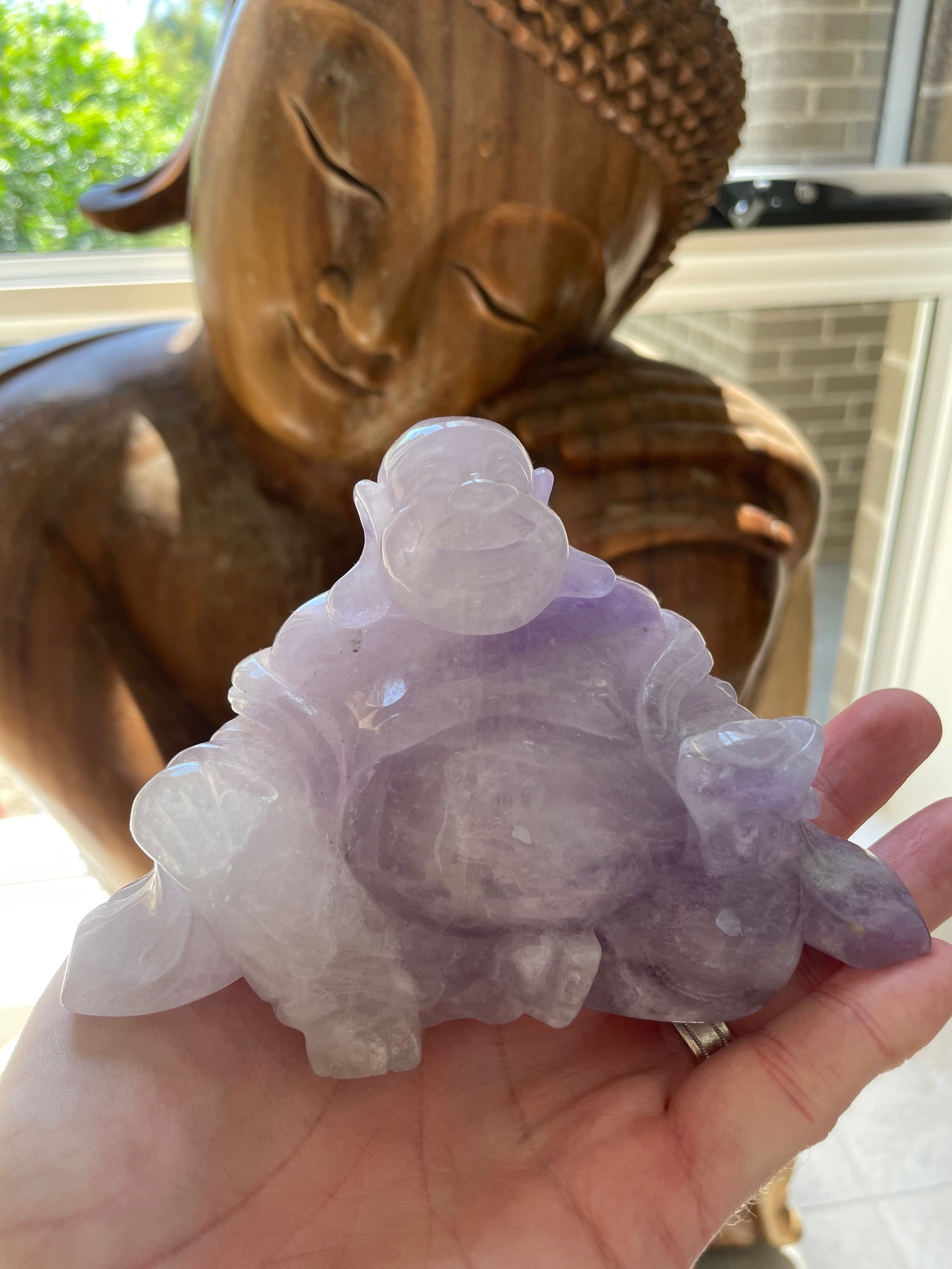 Amethyst Buddha 600g