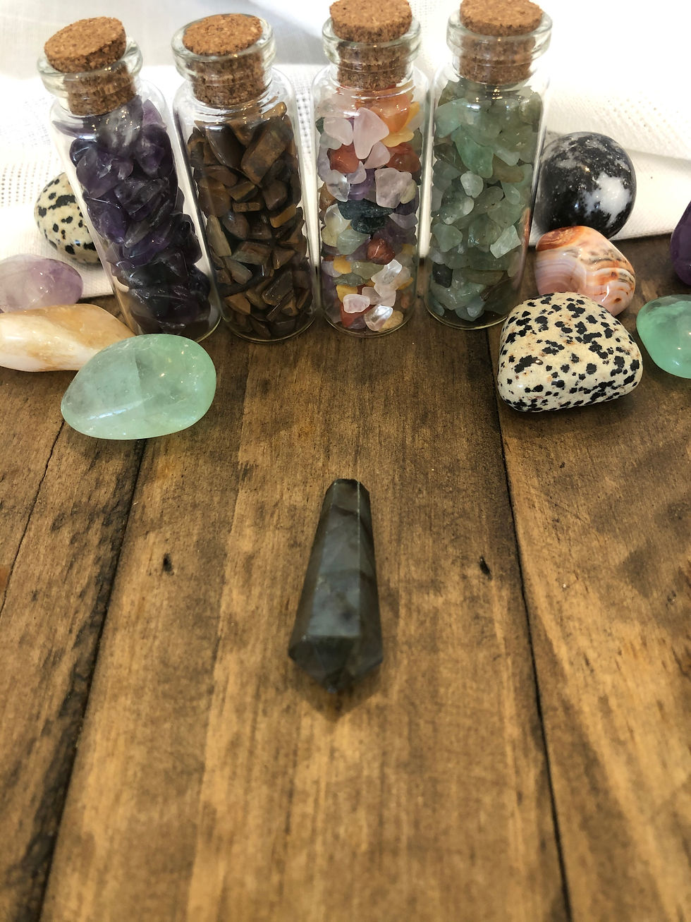 Thumbnail: Mini Crystal Gem Stone Wands (4cm)