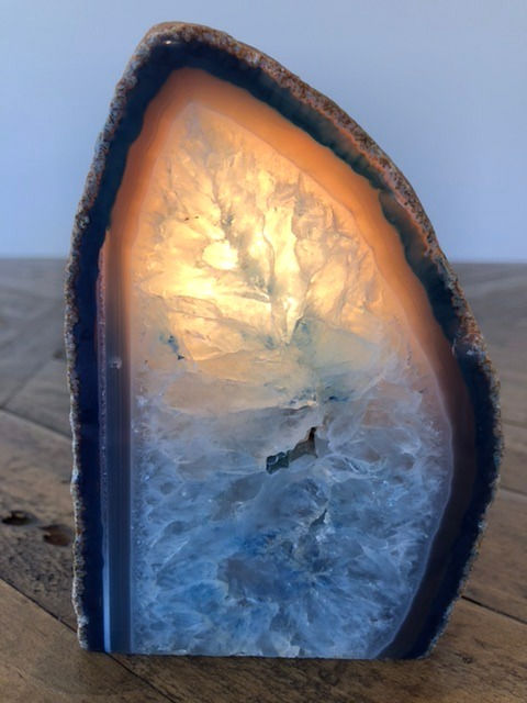 Agate Crystal Lamp (14cmx8.5cm)