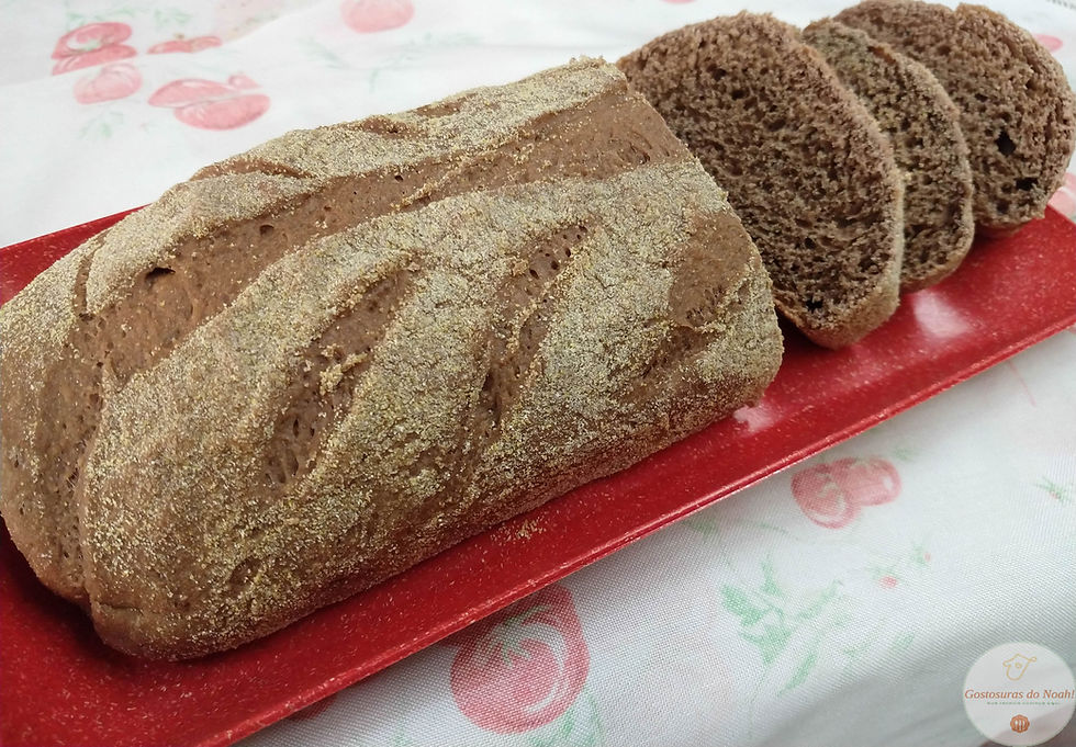 PÃO MISTO COM CACAU