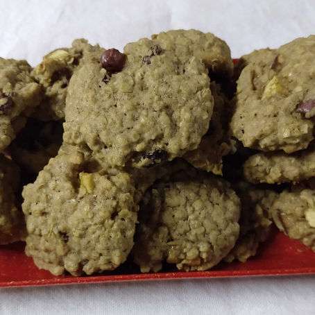 COOKIES DE MAÇÃ E AVEIA
