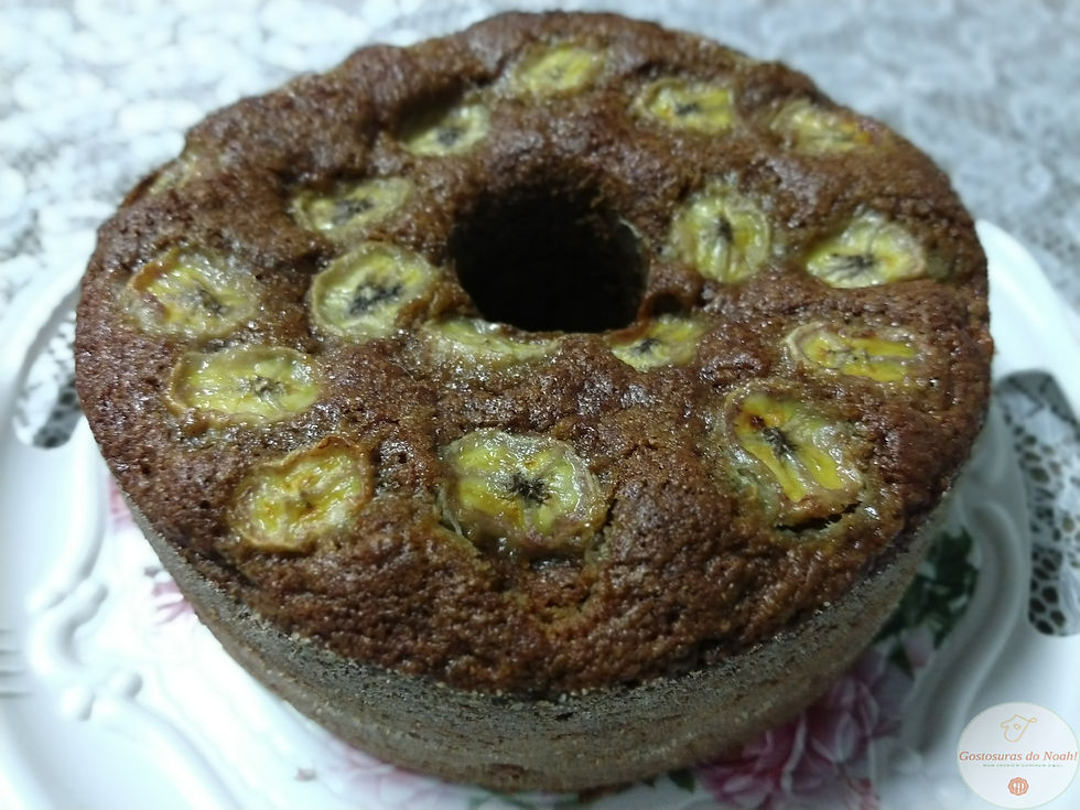 BOLO INTEGRAL DE BANANA