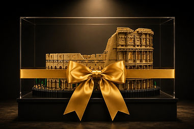 LEGO Colosseum luxury gift display case Madrid