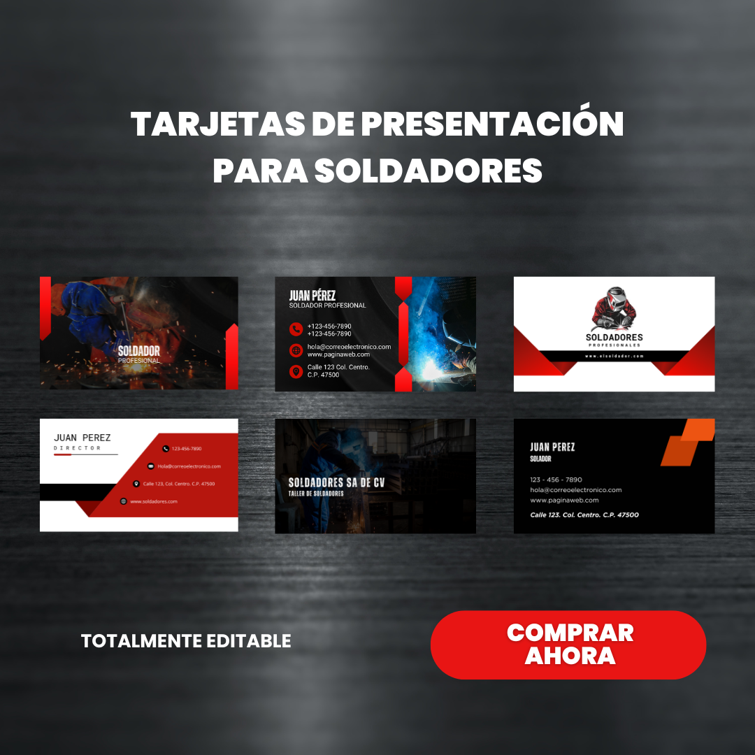 Tarjetas de Presentación Soldadores