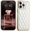 Thumbnail: Leather Cute Phone Case for iPhone 11, 12, 13, 14, 15 Series - Gold Plating