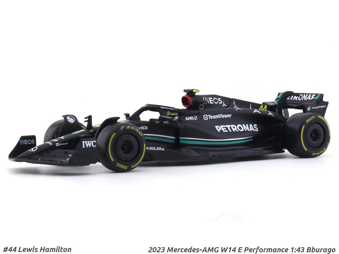 2023 Mercedes-AMG W14 E Performance Lewis Hamilton 1:43 Bburago Formula 1 diecas