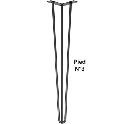 Pied épingle métal