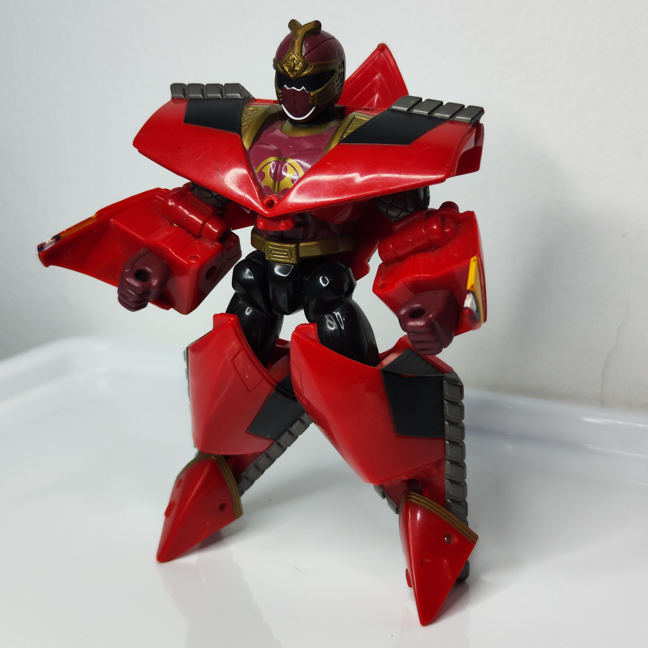 Crimson Thunder Warrior Triple Zord Morphin 15cm (Ninja Storm)