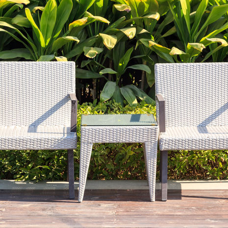 chaises mobilier d'extérieur