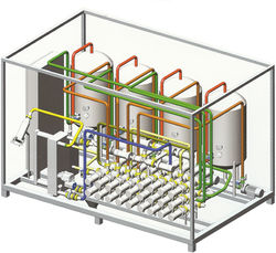 Skid para processo de produtos Liquidos