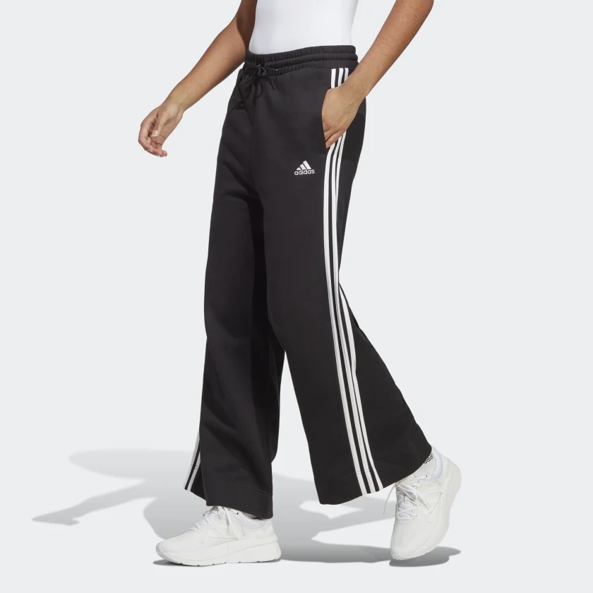 Thumbnail: ADIDAS ESSENTIALS 3-STRIPES FRENCH TERRY WIDE JOGGERS (IC8775)