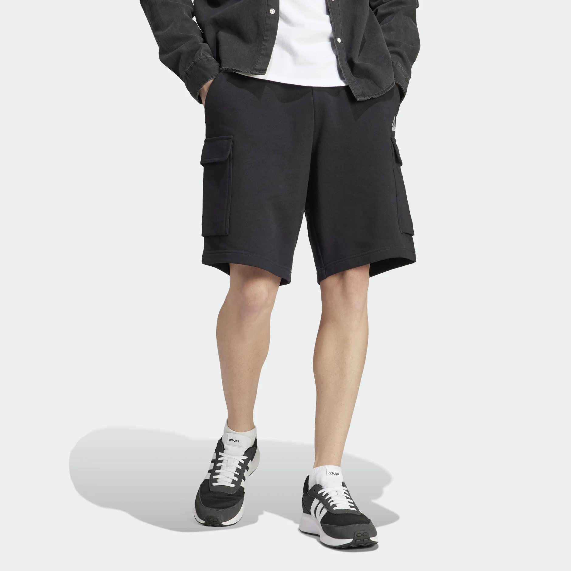 Thumbnail: ADIDAS ESSENTIALS FRENCH TERRY CARGO SHORTS (HA4338)