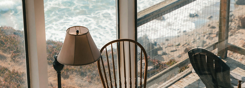 corner of house with view to ocean