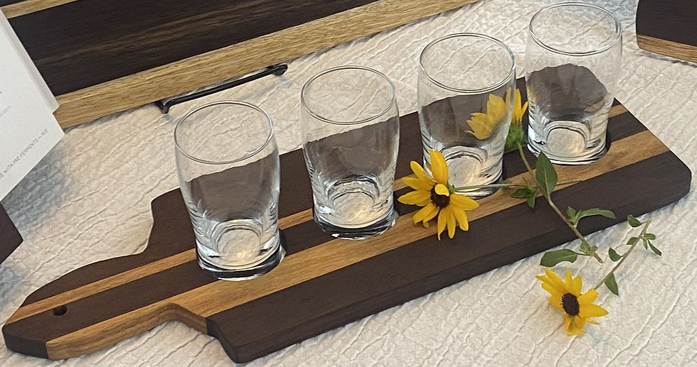 Sea Turtle Peruvian Walnut Canary Wood Flight Board