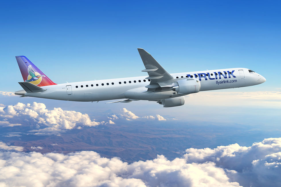 Airlink Embraer E195-E2 Rendering - Courtesy Embraer