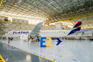 LATAM Unveils First Newly Painted Embraer E195-E2 Aircraft