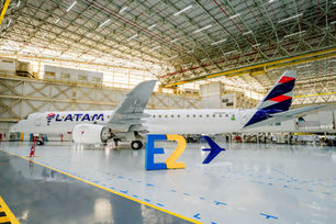 LATAM Unveils First Newly Painted Embraer E195-E2 Aircraft