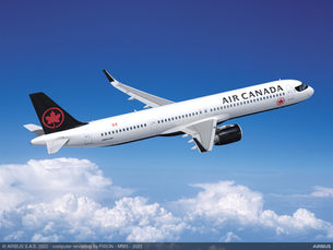 Air Canada to Acquire 26 Airbus A321XLRs, Six Directly From Airbus and 20 More From Lessors