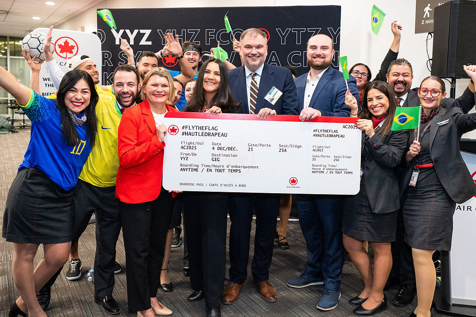 Air Canada’s Inaugural Flight Between Toronto and Rio de Janeiro Touches Down in Brazil