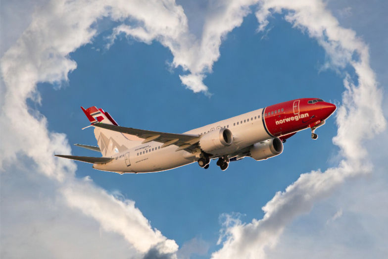 Love is in the Air at Norwegian with New ‘Single Seat’ Booking Option