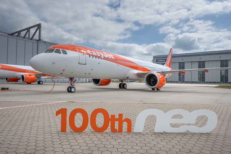 easyJet Takes Delivery of Milestone 100th Airbus A320neo Family Aircraft in Hamburg on Wednesday, June 10, 2026 - Courtesy easyJet