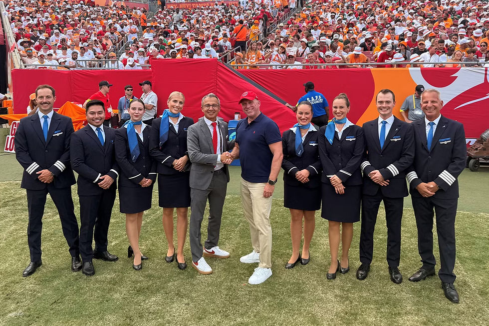 Discover Airlines and the Tampa Bay Buccaneers Celebrate the Expansion and Extension of Their Successful Partnership - Courtesy Discover Airlines