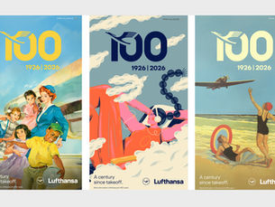 Lufthansa Launches 100th Anniversary Brand History Campaign with Iconic Retro Style Visuals