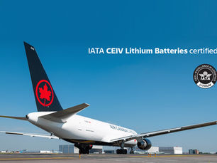 Air Canada has Achieved IATA CEIV Lithium Batteries Certification