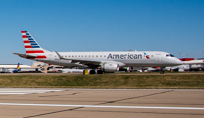 American Embraer E190 - Courtesy American Airlines