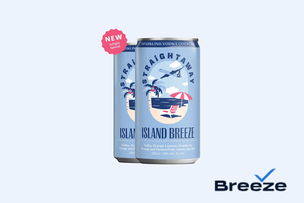 Breeze Introduces Signature Island Breeze Cocktail by Straightaway Cocktails - Courtesy Breeze Airways