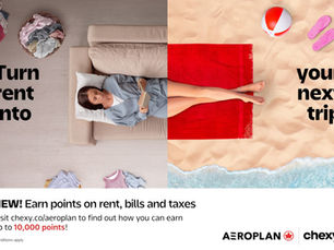 Air Canada’s Aeroplan Partners With Chexy to Turn Essential Expenses into Rewards